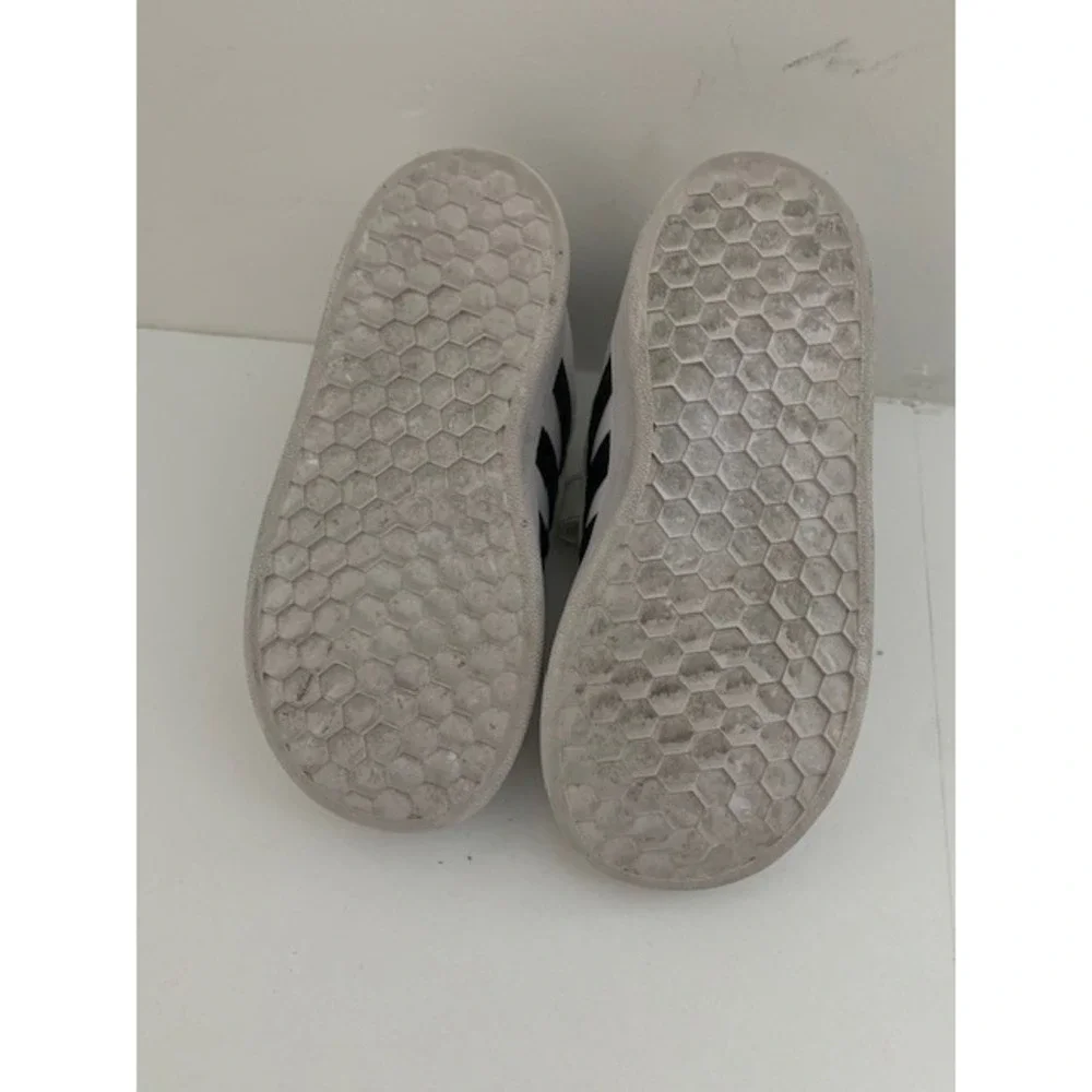 Adidas Grand Court Toddler Sneakers‎ White Black EF0118 Size 9K Unisex
